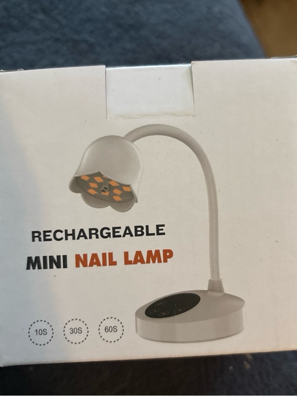 Rechargeable Mini Nail Lamp in White - Portable LED Curing Light